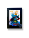 guerrier bushido coloré façon street art